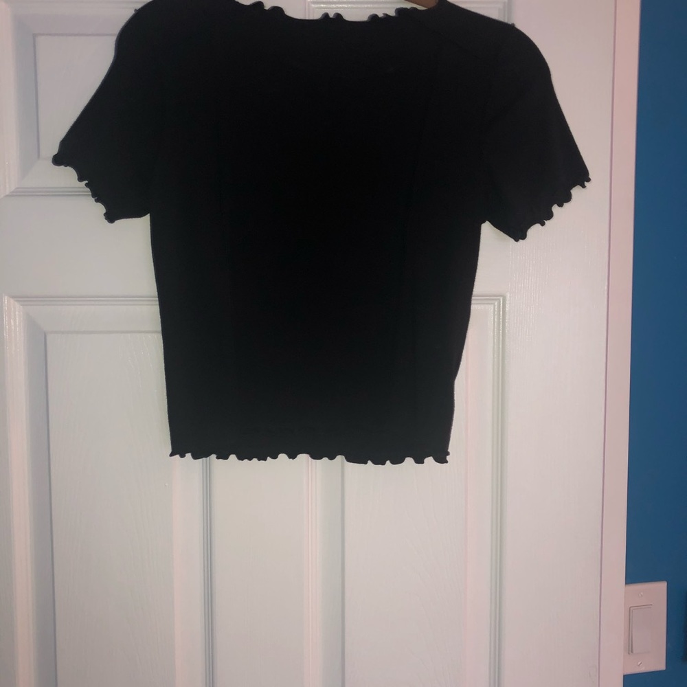 Anthropologie black t shirt NWT size small